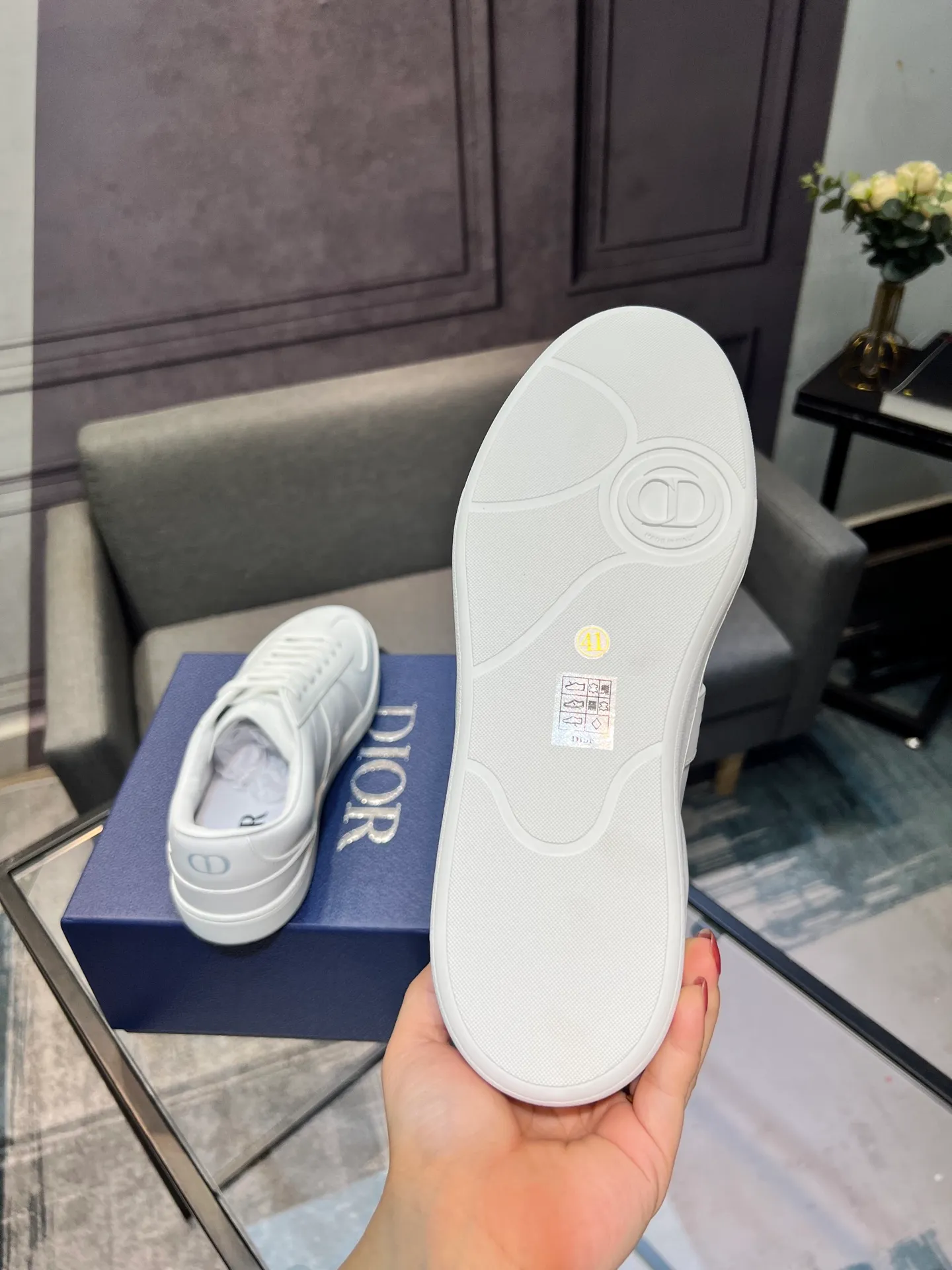 Men's men's shoes 💰560〖Audio⁠Di‎〗Dior2025⁠new‎ B01 training⁠德‎shoes Material⁠surface‎: layer⁠head‎leather⁠cow‎+lining cowhide‎ TPU original bottom⁠large⁠version‎ code number‎: male 39-45 <Male 38 46 done>